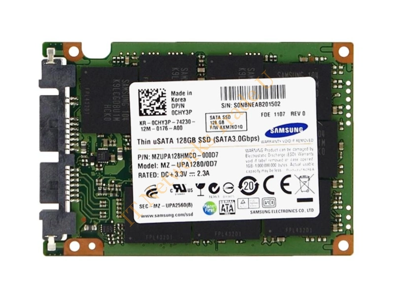 MZ-UPA1280 Samsung Thin 128GB Multi-Level Cell (MLC) SATA 3Gb/s 1.8-inch Solid State Drive SSD Storage