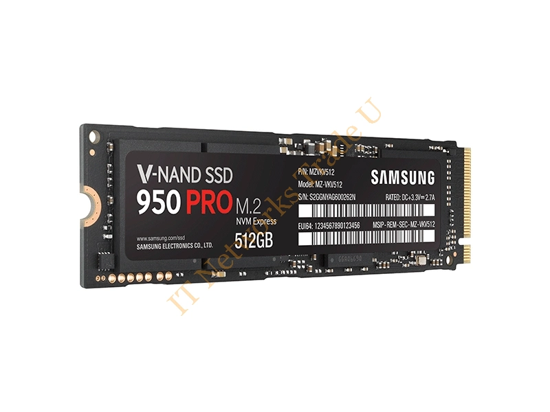 MZ-V5P512B Samsung 950 PRO Series 512GB Multi-Level Cell (MLC) PCI Express 3.0 x4 NVMe M.2 2280 Solid State Drive SSD Storage