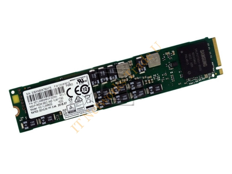 MZ1LW960HMJP-000MV Samsung PM963 960GB Triple-Level Cell M.2 22110 PCI-Express 3.0 X4 NVMe Solid State Drive SSD Storage