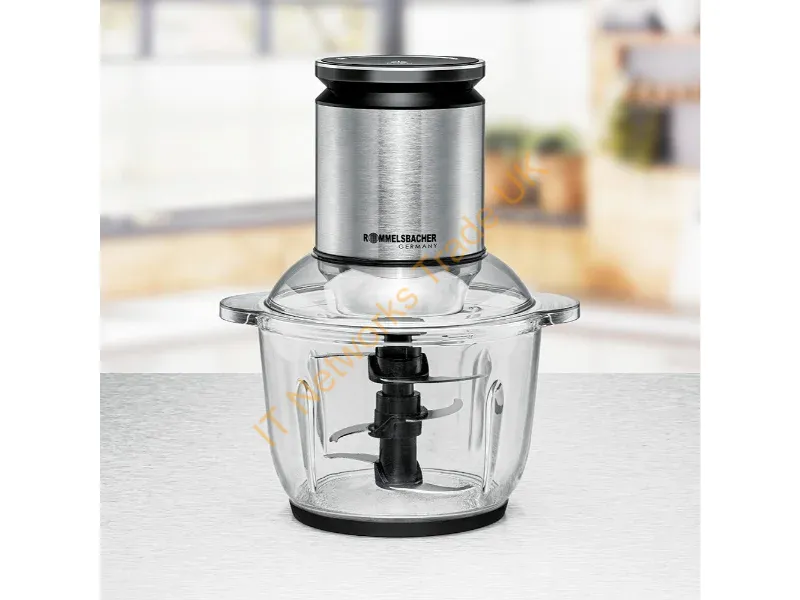MZ600 - Rommelsbacher MZ 600 electric food chopper 2 L 600 W Black, Stainless steel