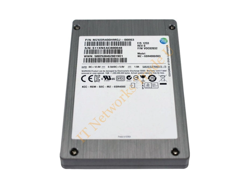 MZ6SR400HMGJ00003 Samsung SM1625 Enterprise Series 400GB Single-Level Cell (SLC) SAS 6Gb/s High Performance 2.5-inch Solid State Drive SSD Storage