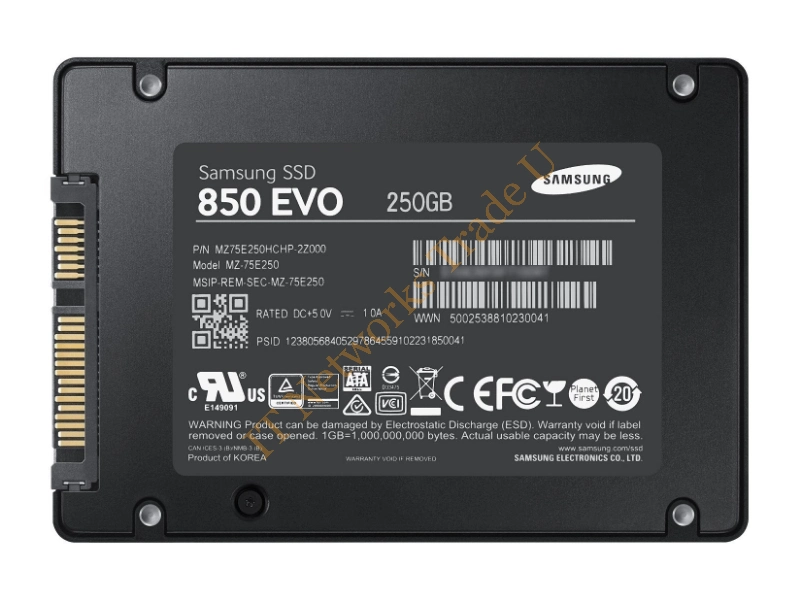 MZ75E250 Samsung 850 EVO Series 250GB Triple-Level Cell (TLC) SATA 6Gb/s 2.5-inch Solid State Drive SSD Storage