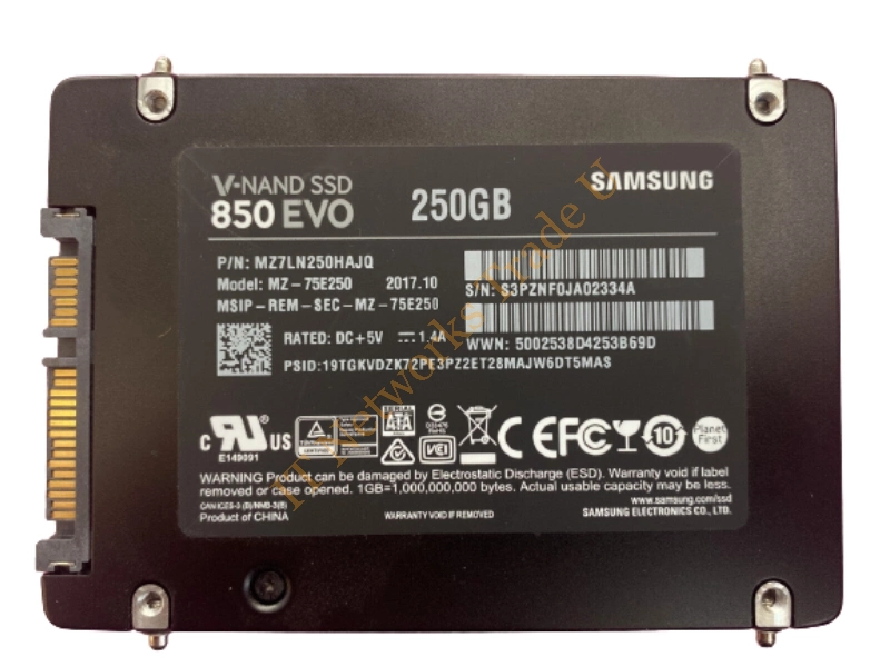 MZ75E250BKR Samsung 850 EVO Series 250GB Triple-Level Cell (TLC) SATA 6Gb/s 2.5-inch Solid State Drive SSD Storage