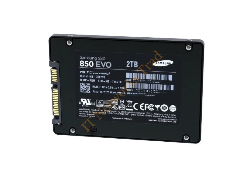 MZ75E2T0BAM Samsung 850 EVO Series 2TB Triple-Level Cell (TLC) SATA 6Gb/s 2.5-inch Solid State Drive SSD Storage