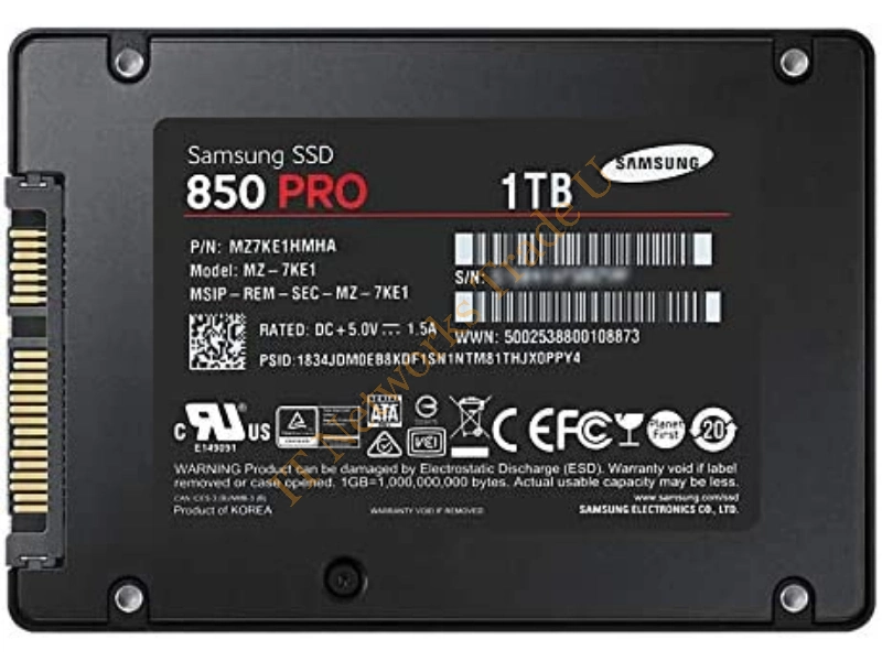 MZ7KE1T0BCN Samsung 850 PRO Series 1TB Multi-Level Cell (MLC) SATA 6Gb/s 2.5-inch Solid State Drive SSD Storage