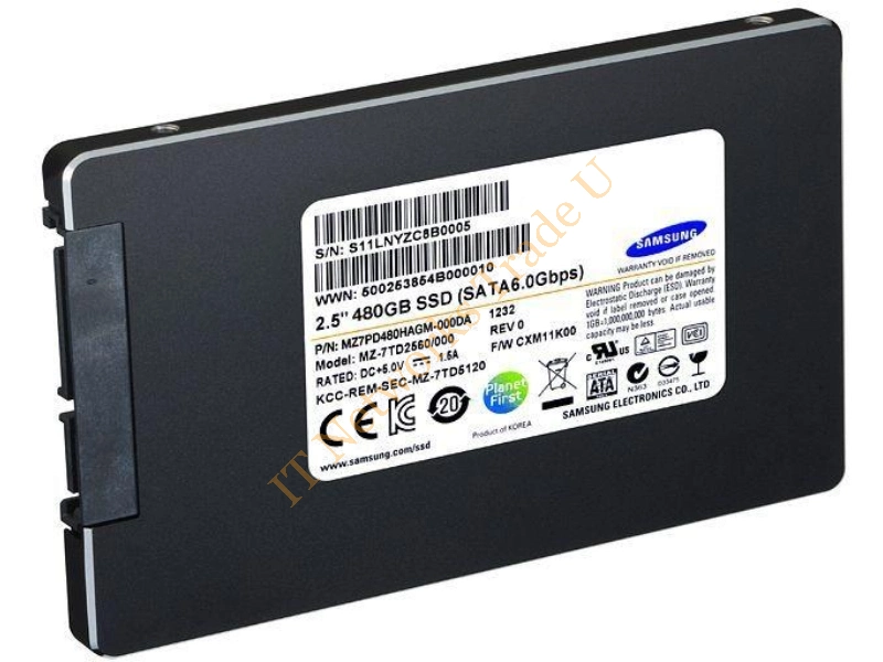 MZ7PD480HAGM-00003 Samsung Data Center SM843T Series 480GB Multi-Level Cell (MLC) SATA 6Gb/s High Endurance 2.5-inch Solid State Drive SSD Storage