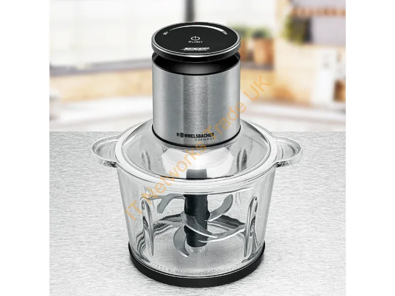 MZ800 - Rommelsbacher MZ 800 electric food chopper 2.7 L 800 W Black, Stainless steel
