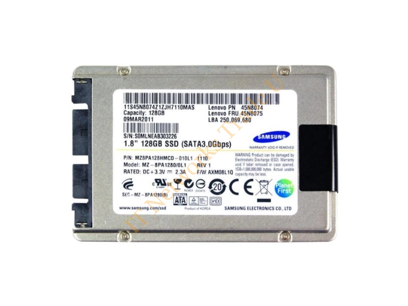 MZ8PA1280 Samsung 128GB Multi-Level Cell (MLC) SATA 3Gb/s 1.8-inch Solid State Drive SSD Storage
