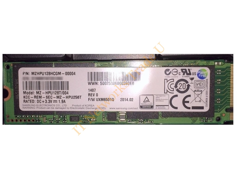 MZHPU128HCGM Samsung XP941 Series 128GB Multi-Level Cell (MLC) PCI Express 2.0 x4 NVMe M.2 2280 Solid State Drive SSD Storage
