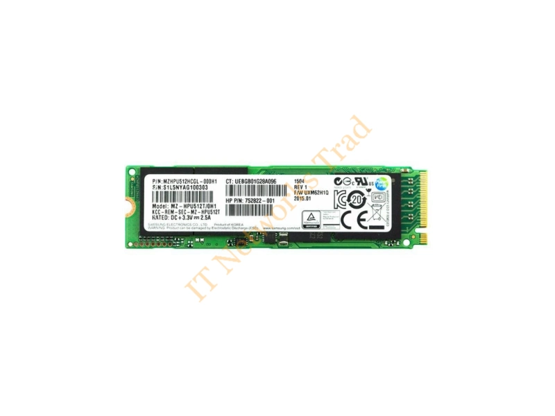 MZHPU512HCGL Samsung XP941 Series 512GB Multi-Level Cell (MLC) PCI Express 2.0 x4 NVMe M.2 2280 Solid State Drive SSD Storage