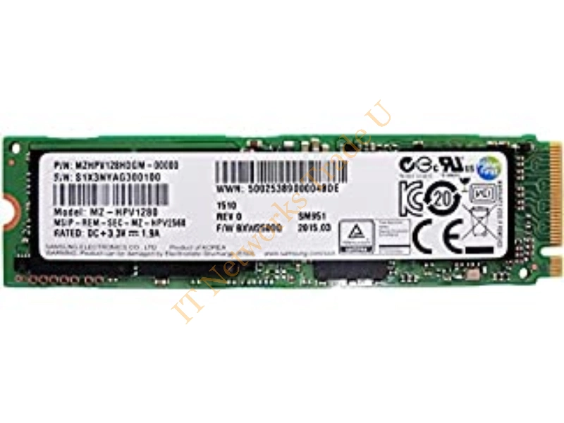 MZHPV128HDGM-00000 Samsung SM951 Series 128GB Multi-Level Cell (MLC) PCI Express 3.0 x4 Extreme Performance M.2 2280 Solid State Drive SSD Storage