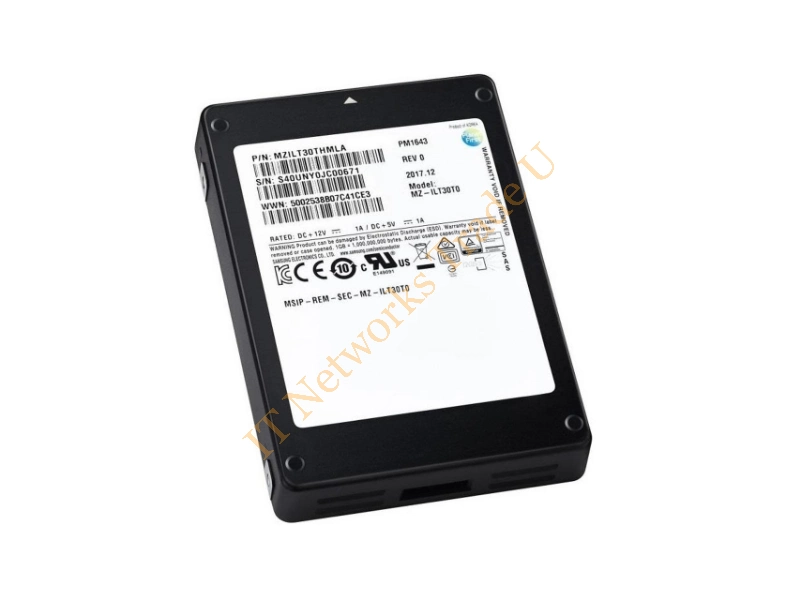 MZILT30THMLA Samsung PM1643 30.72TB SAS 12Gb/s 2.5-inch Solid State Drive SSD Storage