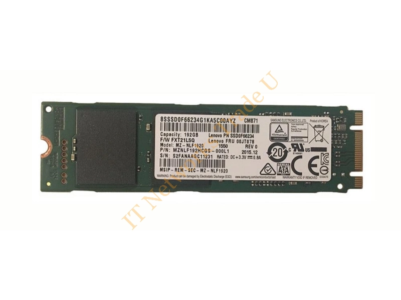 MZNLF1920 Samsung CM871 Series 192GB Triple-Level Cell (TLC) SATA 6Gb/s M.2 2280 Solid State Drive SSD Storage