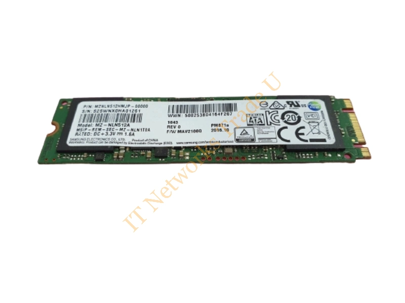 MZNLN512HMJP-00000 Samsung PM871a Series 512GB Triple-Level Cell (TLC) SATA 6Gb/s M.2 2280 Solid State Drive SSD Storage