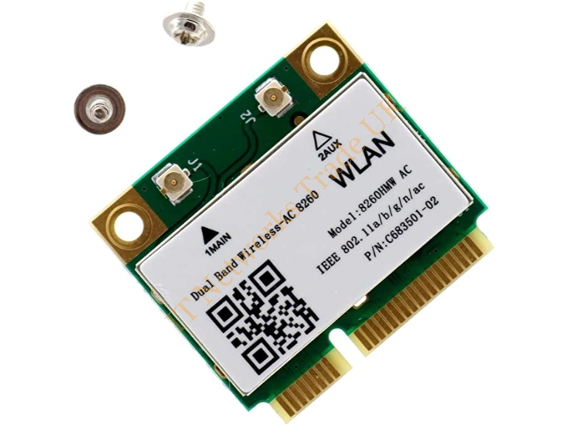 N0S95AA HP Wireless-AC 8260 PCI-Express Dual-Band Network Adapter 802.11b/a/g/n/ac Bluetooth 4.2 Wireless LAN Card