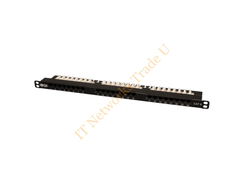 N252-024-HU - Tripp Lite 24-Port 0.5U Rack-Mount Cat6 / Cat5 110 Patch Panel 568B, RJ45 Ethernet Networking Accessory