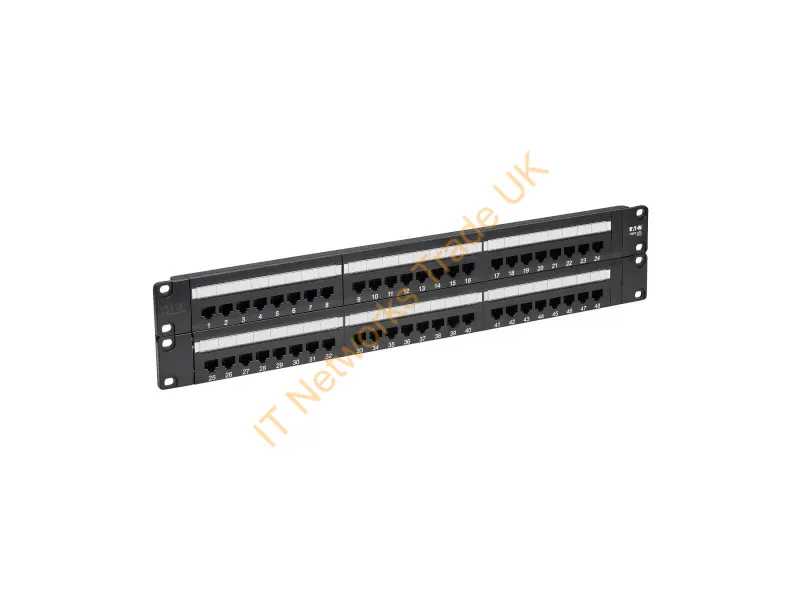 N252-048 - Tripp Lite 48-Port 2U Rack-Mount Cat6/Cat5 110 Patch Panel, 568B, RJ45 Ethernet Networking Accessory