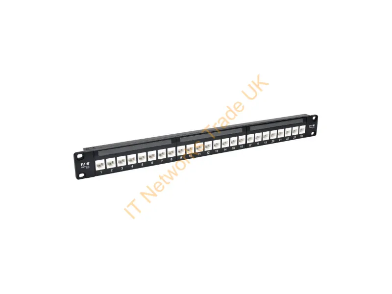 N254-024-6A - Tripp Lite 24-Port 1U Rack-Mount Cat6a Feedthrough Patch Panel, RJ45 Ethernet Networking Accessory