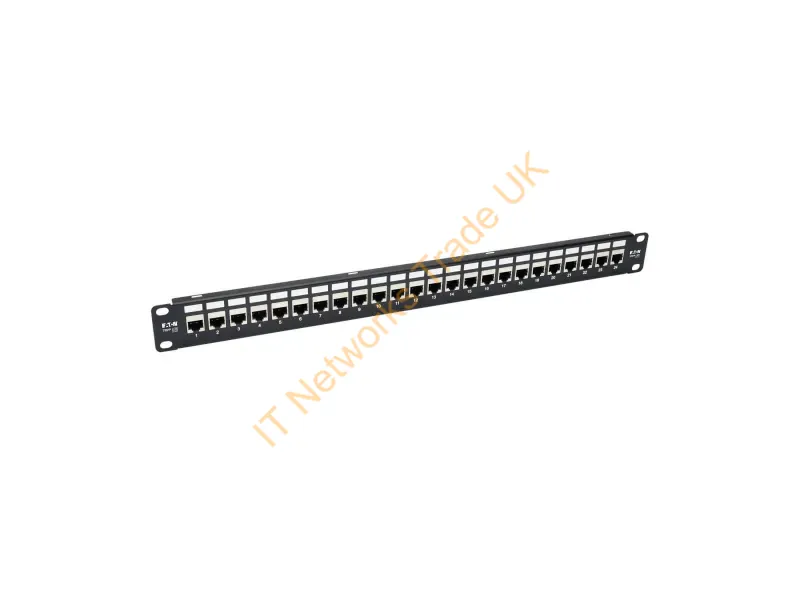 N254-024-SH-6A - Tripp Lite 24-Port 1U Rack-Mount STP Shielded Cat6a Feedthrough Patch Panel, RJ45 Ethernet Networking Accessory