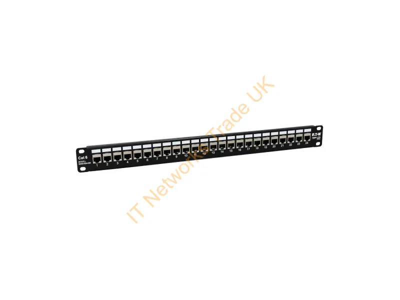 N254-024-SH - Tripp Lite 24-Port 1U Rack-Mount STP Shielded Cat6 /Cat5 Feedthrough Patch Panel, RJ45 Ethernet Networking Accessory