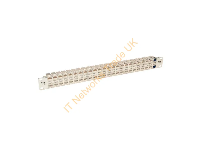 N254-048-SH-6A - Tripp Lite 48-Port 1U Rack-Mount STP Shielded Cat6a Feedthrough Patch Panel, RJ45 Ethernet Networking Accessory