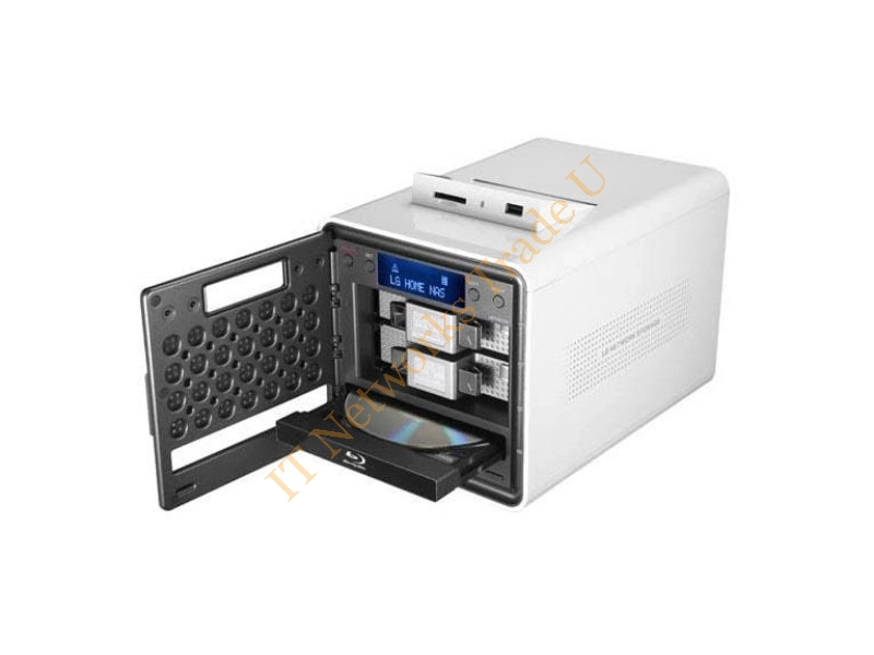N2B1DD1 LG N2B1DD1 Network Storage Server (NAS) Marvell 88F6192 800MHz 1TB (1 x 1TB) Type A USB RJ-45 Network eSATA