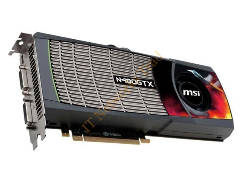 N480GTX MSI GeForce GTX 480 1.5GB 384-Bit GDDR5 PCI Express 2.0 x16 Dual DVI/ mini HDMI/ HDCP Ready/ SLI Support Video Graphics Card