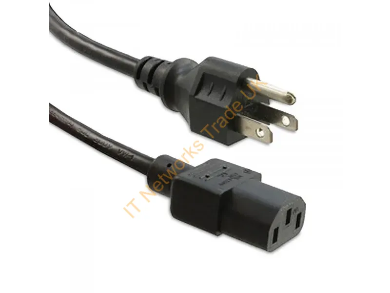 N515-C13-35F-ENC - Enet Components N515-C13-35F-Enc Power Cable Black 417.3" (10.6 M) Nema 5-15P C13 Coupler