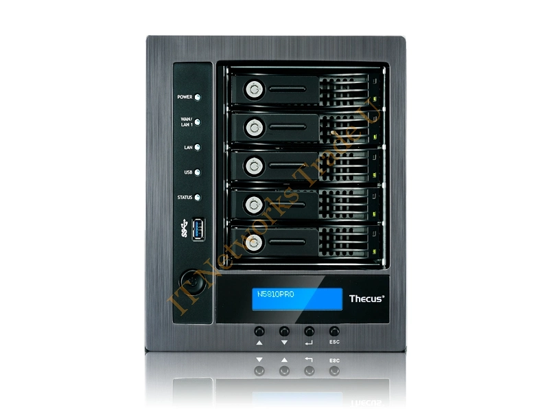 N5810PRO - Thecus N5810PRO NAS Desktop Ethernet LAN Black storage server NAS Servers
