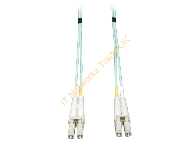Tripp Lite 10Gb Duplex Multimode 50/125 OM3 LSZH Fiber Patch Cable, (LC/LC) Aqua, 50M Fiber Optic Cables