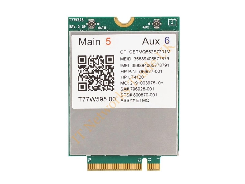 N8T16UT#ABA HP Lt4120 M.2 Card Cellular Modem for EliteBook 745 G3 150 Mbps GSM/GPRS/EDGE/CDMA/HSPA+/LTE Wireless LAN Card