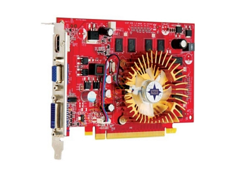 N9400GT-MD256 MSI GeForce 9400GT 256MB PCI Express Dual VGA HDMI DVI Video Graphics Card