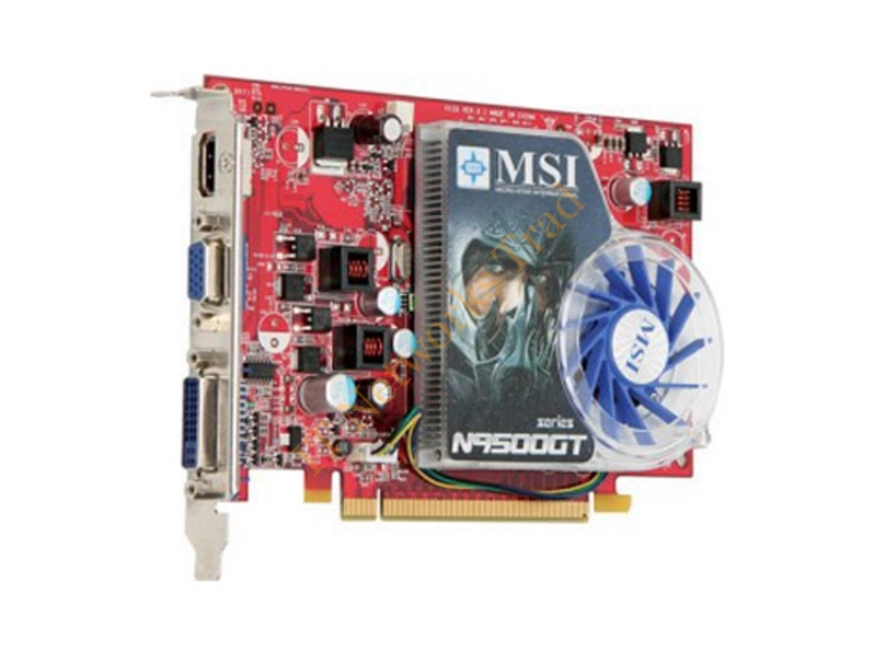 N9500GT-512 MSI nVidia GeForce 9500GT 512MB DDR3 DVI/HDMI PCI Express Video Graphics Card