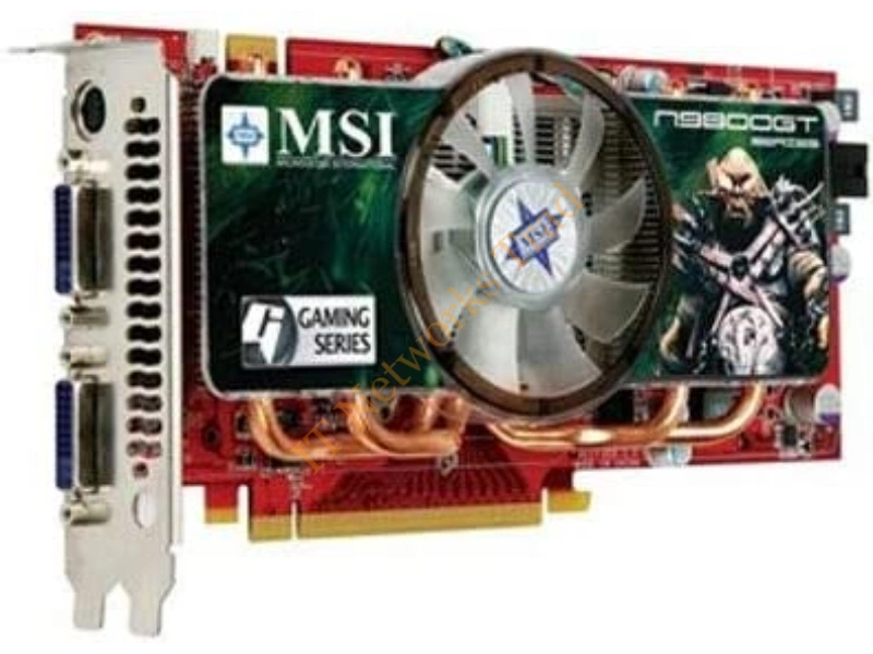 N9800GT512MOC MSI nVidia GeForce 9800 GT 512MB GDDR3 PCI Express 2.0 x16 Dual DVI VGA Video Graphics Card