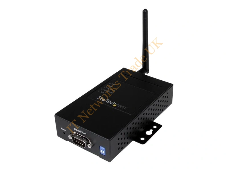 NETRS232485W StarTech 1-Port Serial to IP Ethernet Wireless Device Server with Redundant Power Networking Accessory