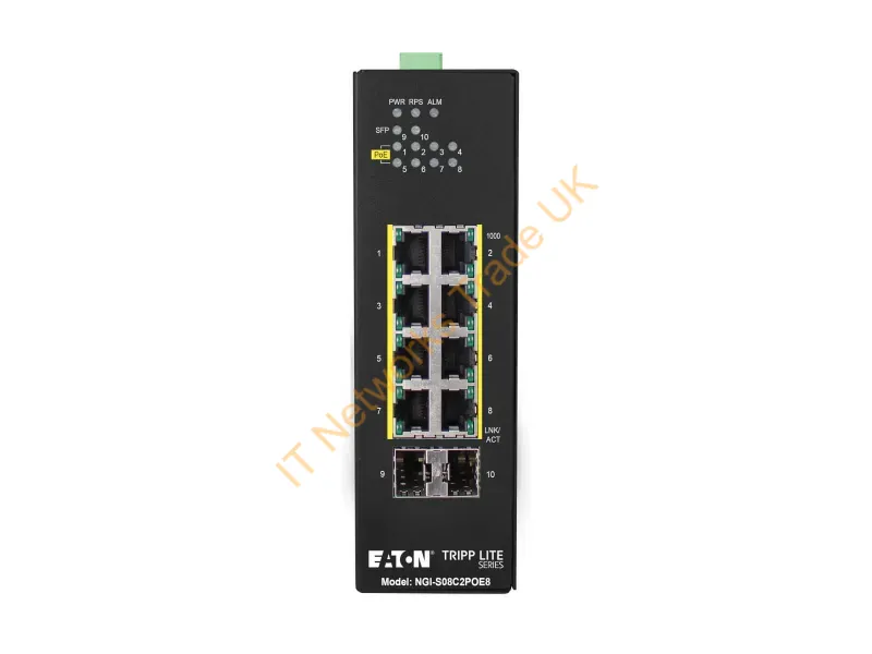 NGI-S08C2POE8 - Tripp Lite Ngi-S08C2Poe8 Network Switch Managed Gigabit Ethernet (10/100/1000) Power Over Ethernet (Poe) Black