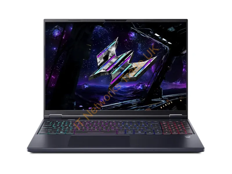 NH.U0UAA.002 - Acer Phn16-73-92B8 Intel Core Ultra 9 275Hx Laptop 16" Wqxga 16 Gb Ddr5-Sdram 1 Tb Ssd Nvidia Geforce Rtx 5070 Ti Wi-Fi 6E (802.11Ax) Windows 11 Home Black