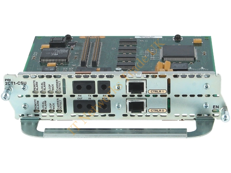 NM-2CT1-CSU Cisco 2-Port Channelized T1 ISDN PRI With CSU Network Module Networking Accessory