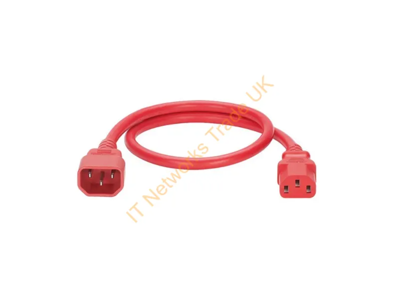 NPCA01-X - Panduit Npca01-X Power Cable Red 23.6" (0.6 M) Iec C13 Iec C14