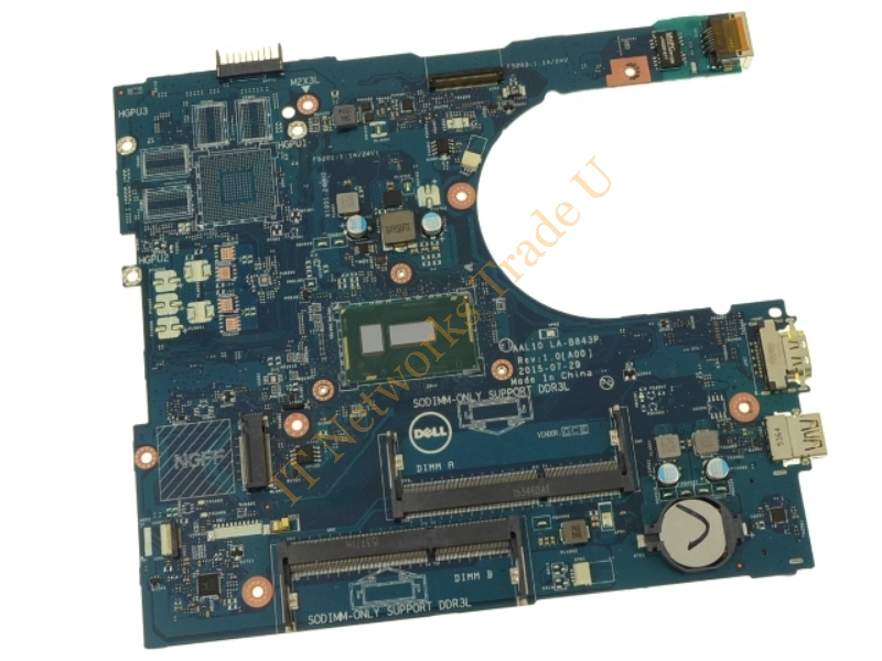 NRNP9 Dell System Board with Intel Celeron 3205U CPU for Inspiron 17 5558 Laptop Laptop Motherboard