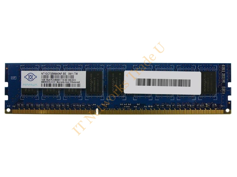 NT1GBC64B88A0NF-BE Nanya 1GB DDR3-1066MHz PC3-8500 non-ECC Unbuffered CL7 240-Pin DIMM Single Rank Memory Module Desktop Memory