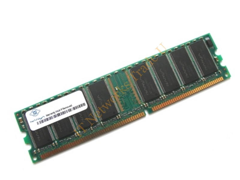NT1GD64S8HC0GY-5T Nanya 1GB DDR-400MHz PC3200 non-ECC Unbuffered CL3 184-Pin DIMM Dual Rank Memory Module Desktop Memory