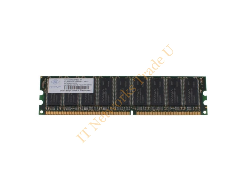 NT1GD72S4PA1FU-75B Nanya 1GB DDR-266MHz PC2100 ECC Registered CL2.5 184-Pin DIMM Memory Module Server Memory