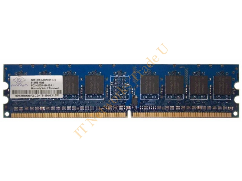 NT1GT64U88C0BY-37B Nanya 1GB DDR2-533MHz PC2-4200 non-ECC Unbuffered CL4 240-Pin DIMM Memory Module Desktop Memory