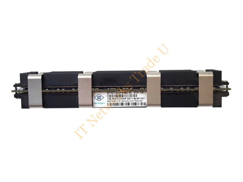 NT1GT72U8PB4BD-3C Nanya 1GB DDR2-667MHz PC2-5300 ECC Fully Buffered CL5 240-Pin DIMM Dual Rank Memory Module Server Memory
