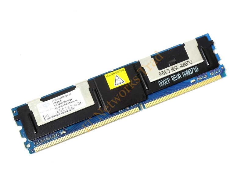 NT2GD72S4NC0FV-5T Nanya 2GB DDR-400MHz PC3200 ECC Registered CL3 184-Pin DIMM Dual Rank Memory Module Server Memory