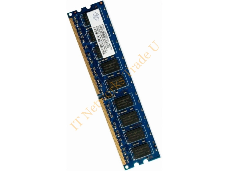 NT2GT72U4PD0BV-3C Nanya 2GB DDR2-667MHz PC2-5300 ECC Registered CL5 240-Pin DIMM Single Rank Memory Module Server Memory
