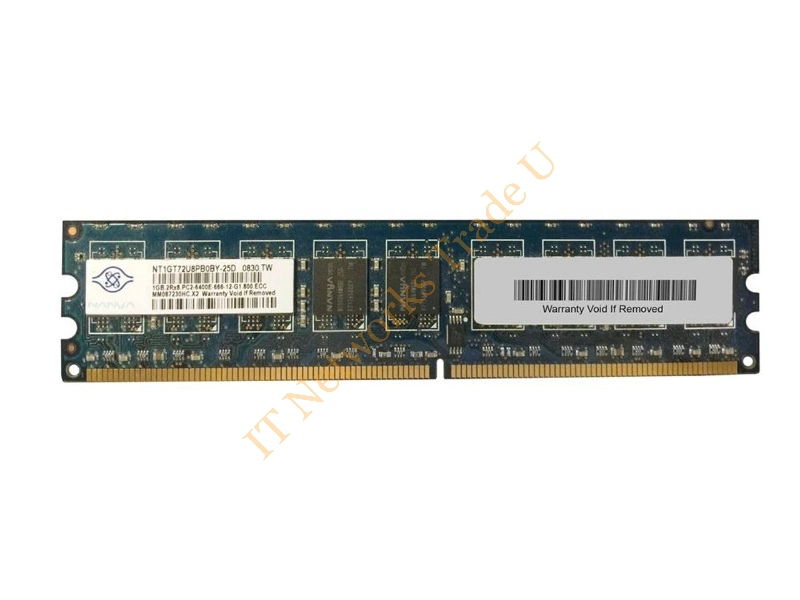 NT2GT72U8PB0JY-25D Nanya 2GB DDR2-800MHz PC2-6400 ECC Unbuffered CL6 240-Pin DIMM Memory Module Server Memory