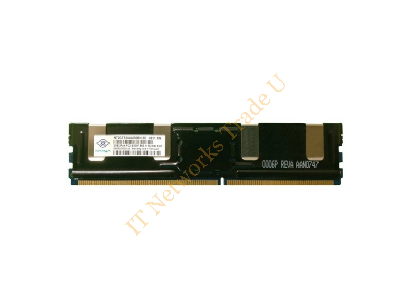 NT4GC72C8PG0NF-CG Nanya 4GB DDR3-1333MHz PC3-10600 ECC Unbuffered CL9 240-Pin DIMM Dual Rank Memory Module Server Memory