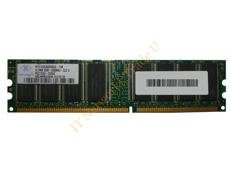 NT512D64S8B0G-75B Nanya 512MB DDR-266MHz PC2100 non-ECC Unbuffered CL2.5 184-Pin DIMM Memory Module Desktop Memory